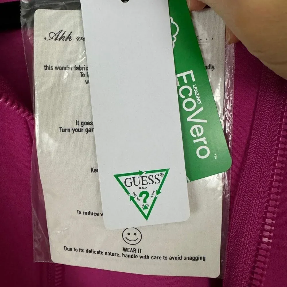 Guess Allie Scuba Zip Sweatshirt Jacket - Size Small